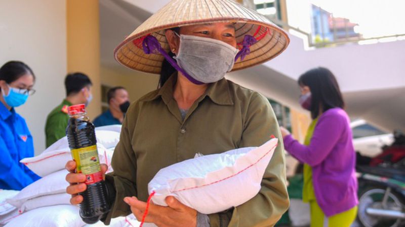 Hình ảnh gạo từ thiện